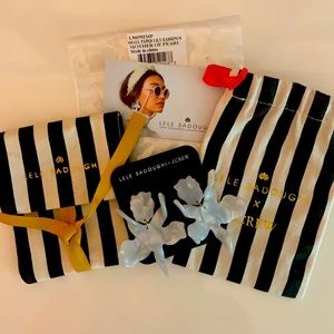 Lele Sadoughi Small Paper Lily Earrings